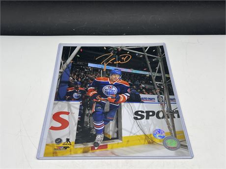 TAYLOR HALL SIGNED 8”x10” PICTURE W/ COA & HOLO