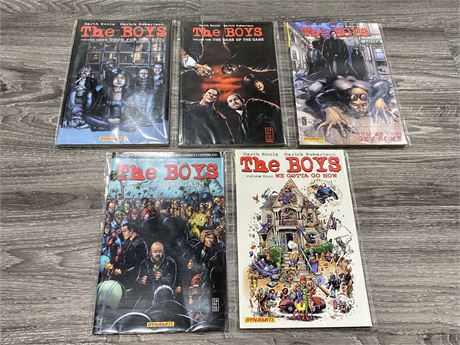 (5) THE BOYS PAPERBACK COMICS