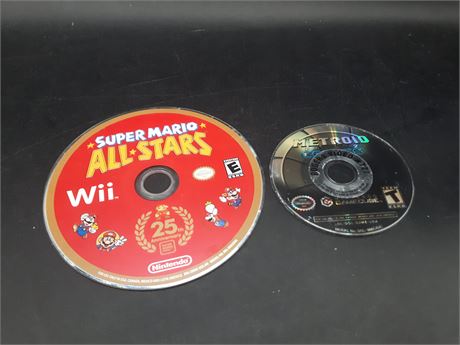 MARIO ALL STARS & METROID ECHOES (SCRATCHED DISCS - AS IS)