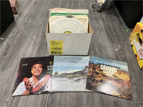 BOX OF OLDER RECORDS - MOST IN GOOD CONDITION