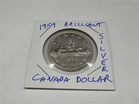 1959 CDN SILVER DOLLAR