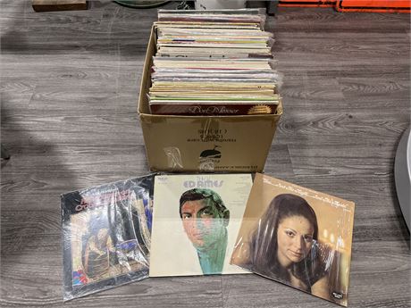 BOX OF RECORDS - CONDITIONS VARIES