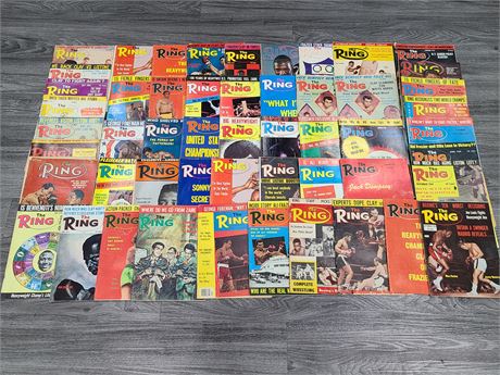 VINTAGE THE RING BOXING & WRESTLING MAGAZINES