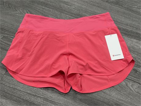 (NEW) LULULEMON SPEED UP HR SHORT 4” *LINED SIZE 14 W/ TAGS
