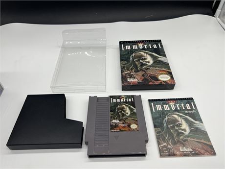 THE IMMORTAL - NES COMPLETE W/BOX & MANUAL - EXCELLENT COND