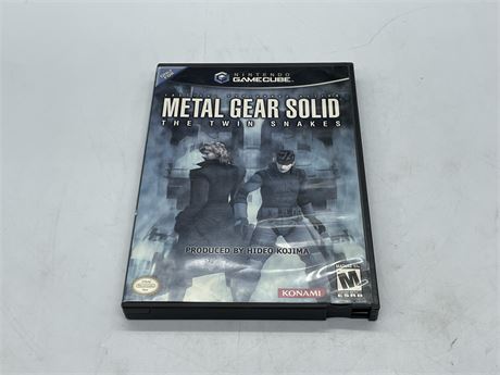 METAL GEAR SOLID THE TWIN SNAKES - GAMECUBE - NO GAME MANUAL
