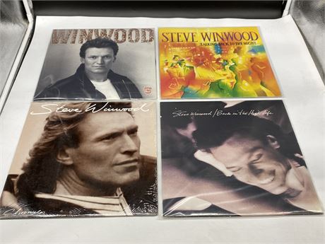 4 STEVE WINWOOD RECORDS - NEAR MINT (NM)