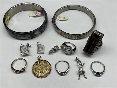 LOT OF MISC JEWELRY - INCLUDES STERLING