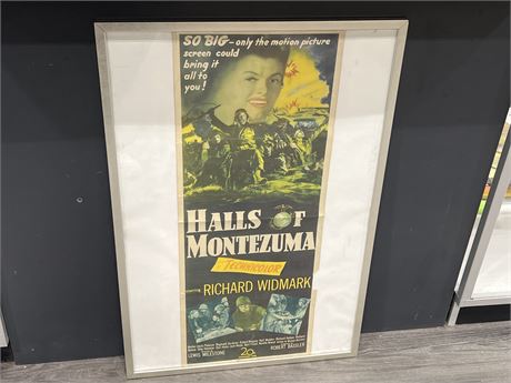 1951 HALLS OF MONTEZUMA - ORIGINAL STUDIO ISSUE MOVIE POSTER