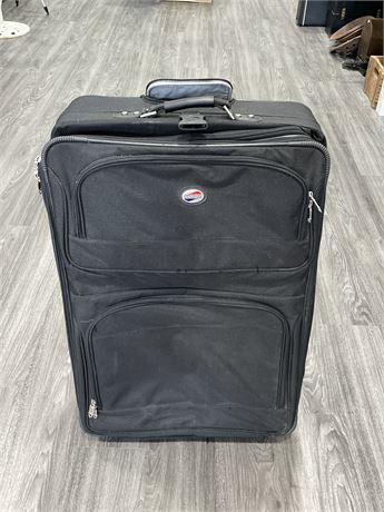 LARGE AMERICAN TOURISTER ROLLING SUITCASE - 31”x22”x12”