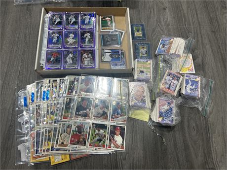 BASEBALL CARDS LOT - VARIOUS YEARS - INCLUDES NUMBERED CARDS & NOLAN RYAN CARDS