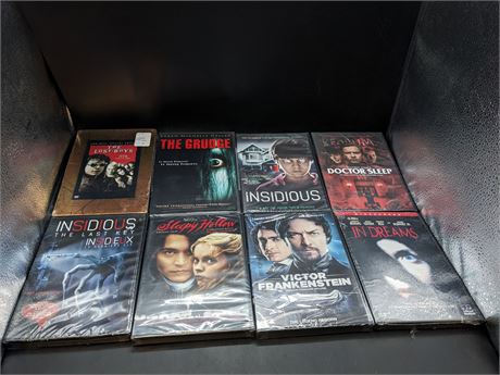 8 SEALED HORROR DVD MOVIES