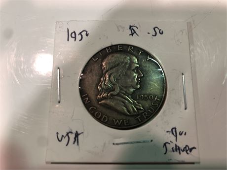 SILVER AMERICAN .50 CENT COIN (1950)