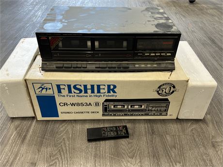FISHER TAPE PLAYER IN BOX W/REMOTE