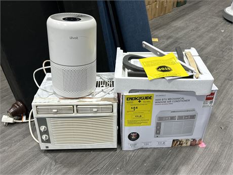 RCA WINDOW AC & LEVOIT AIR PURIFIER - BOTH UNTESTED