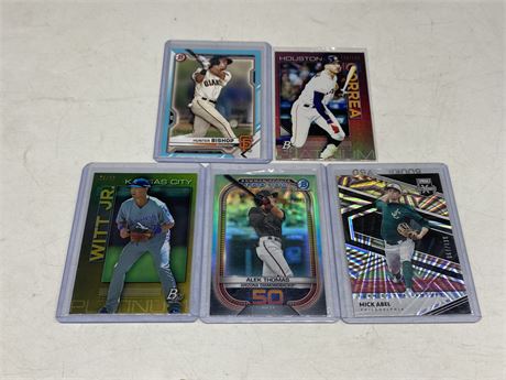 5 LIMITED EDITION MLB CARDS