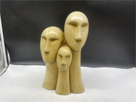 FAMILY HEADS STATUE (14.5” TALL)