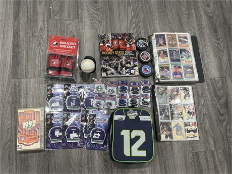 LOT OF MISC SPORTS COLLECTABLES