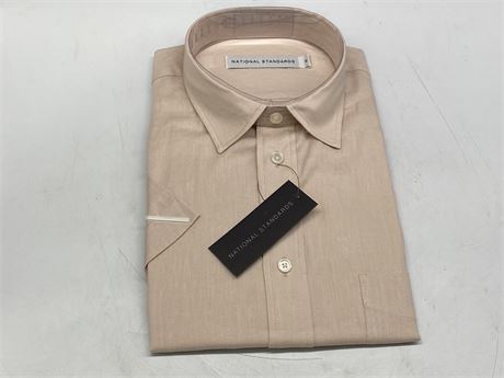(NEW WITH TAGS) NATIONAL STANDARDS JAPANESE DYED TWILL COLLARED SHIRT SIZE M