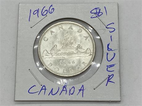 1966 SILVER CANADIAN DOLLAR
