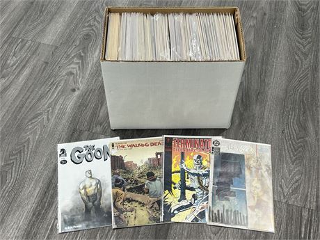 SHORT BOX OF COMICS - BAGGED & BOARDED, NO DOUBLES