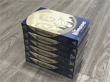 6 SEALED “THE HONEYMOONERS” VHS TAPES