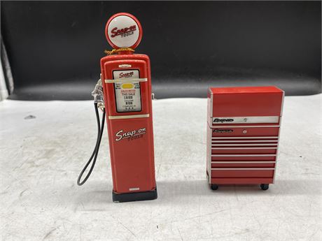 SNAP ON TAPE MEASURE & BATTERY OPERATED GAS PUMP