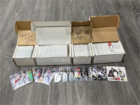 4 BOXES OF NHL CARDS - MVP - BLACK DIAMOND - ARTIFACTS