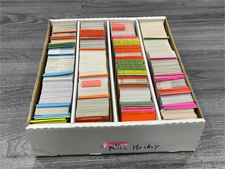 BOX OF MISC HOCKEY CARDS