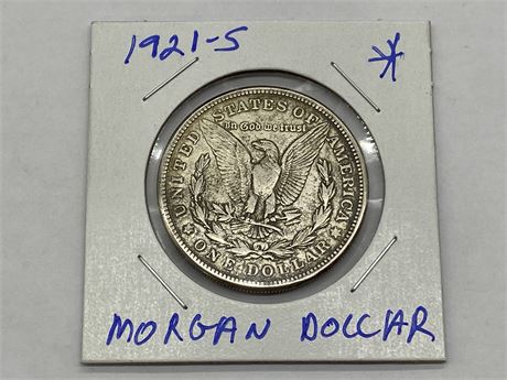 1921 - 5 MORGAN DOLLAR