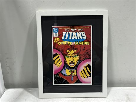 FRAMED / MATTED THE NEW TEEN TITANS #23 (12”x15”)