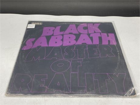 UK PRESS - BLACK SABBATH - MASTER OF REALITY - VG (slightly scratched)
