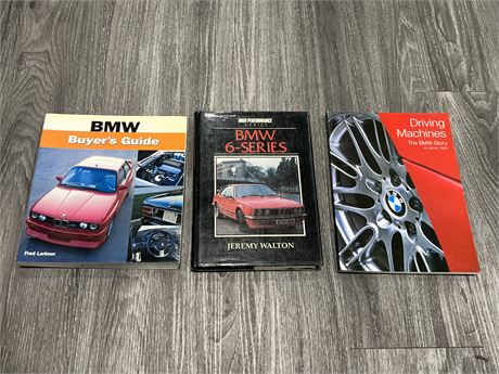 3 VINTAGE BMW BOOKS