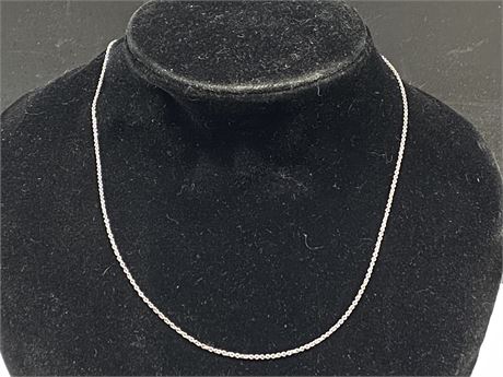 DAINTY 925 STERLING SILVER CHAIN - ITALY (16”)
