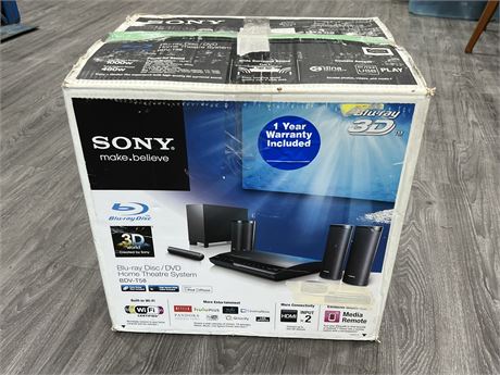 SONY BLURAY DISC/DVD 5.1 HOME THEATRE SYSTEM IN BOX
