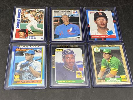 6 ROOKIE MLB CARDS