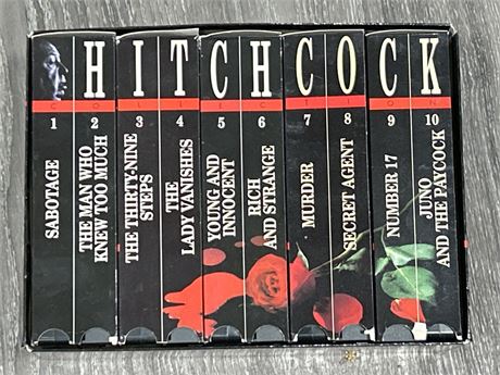 FULL ALFRED HITCHCOOK VHS COLLECTION
