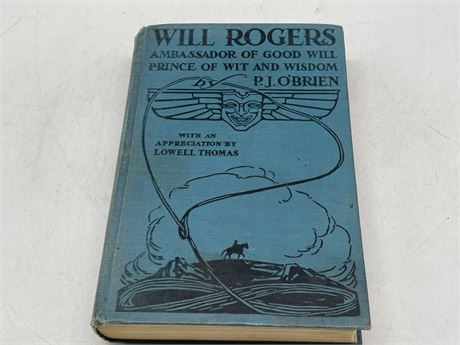 1935 WILL ROGERS VINTAGE BOOK - FIRST EDITION
