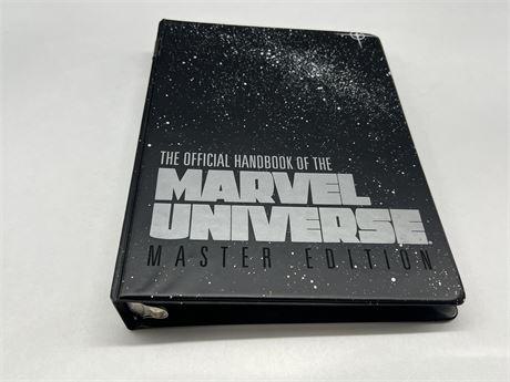 OFFICIAL HANDBOOK OF THE MARVEL UNIVERSE MASTER EDITION VOL 1