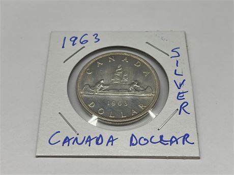 1963 CDN SILVER DOLLAR