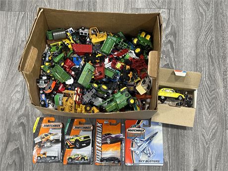 BOX OF DIECAST / METAL CARS & ECT - SOME NEW