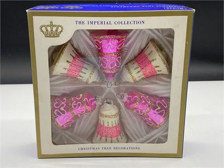 VINTAGE NIB SEARS ROEBUCK - IMPERIAL COLLECTION TREE DECORATIONS