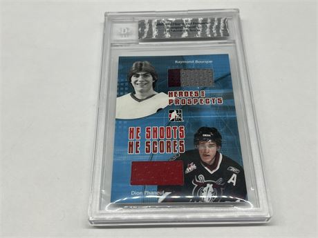 2005/06 I.T.G. RAY BOURQUE / DION PHANEUF JERSEYS CARD #2/20