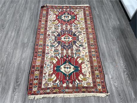 EARLY HAND KNOTTED TURKISH RUG (46”x79”)