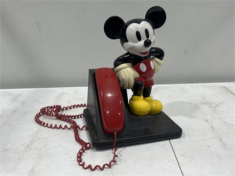 VINTAGE MICKEY MOUSE PHONE (14.5” tall)