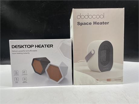 NEW DODOCOOL SPACE HEATER FOR SMALL ROOMS & NEW DESKTOP HEATER