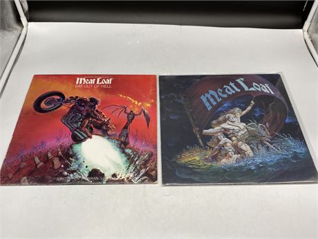 2 MEAT LOAF RECORDS - EXCELLENT (E)