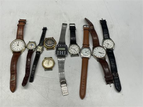 LOT OF ASSORTED MENS WATCHES