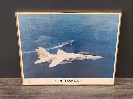 1987 LIGHTOGRAPH F-14 TOM CAT BY NORMAN JAMES (28"x22")