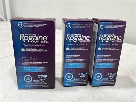 LOT OF NEW WOMENS ROGAINE HAIR REGROWTH TREATMENT